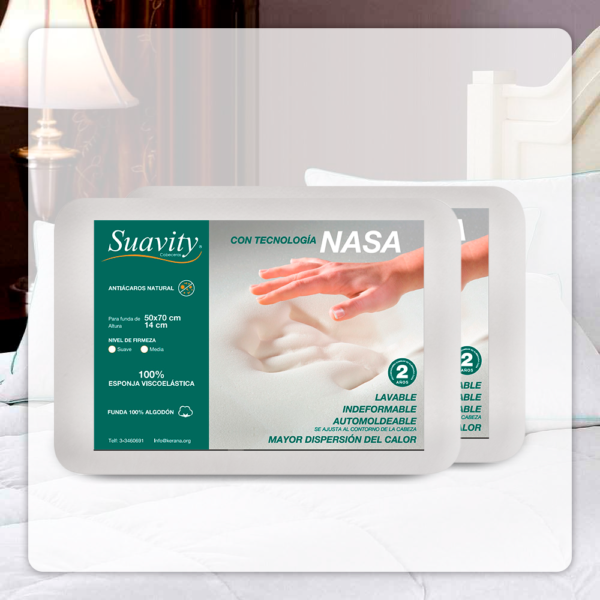 Almohada con tecnología NASA (Suavity Visco)